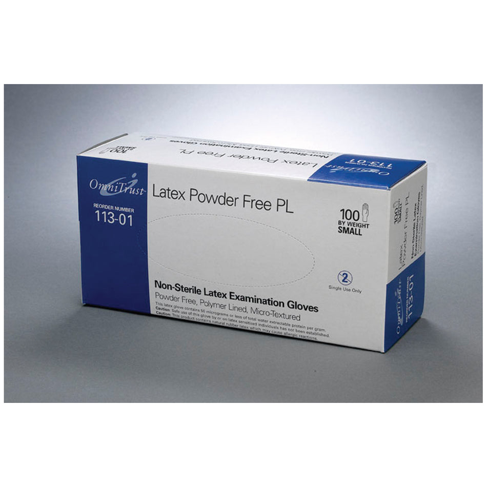 Omni International Omnitrusttm Latex Powder Free PL Examination Glove