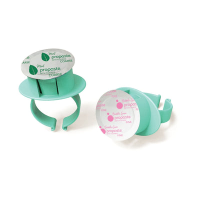 Pacdent Propastetm One Disposable Prophy Ring and Antisplatr Paste Combo - Assorted Flavors, Medium Grit