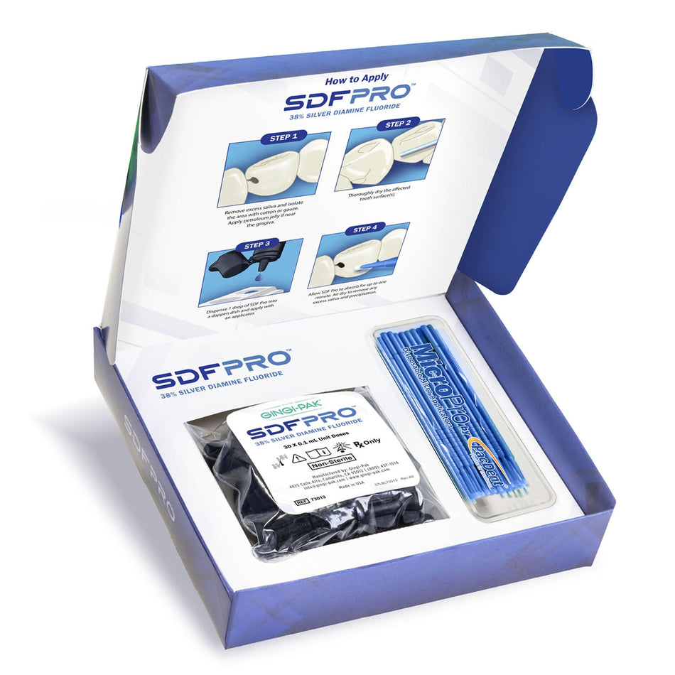 Pacdent Gingi-Pak SDF Protm 38% Silver Diamine Fluoride - PRO 38% Unit Dose Kit