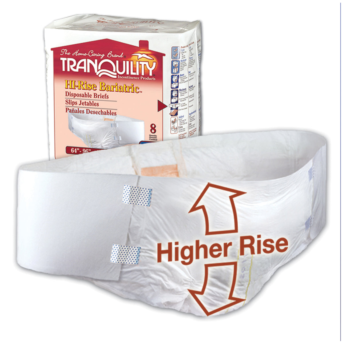 Principle Business Tranquility Hi-Risetm Bariatric Briefs