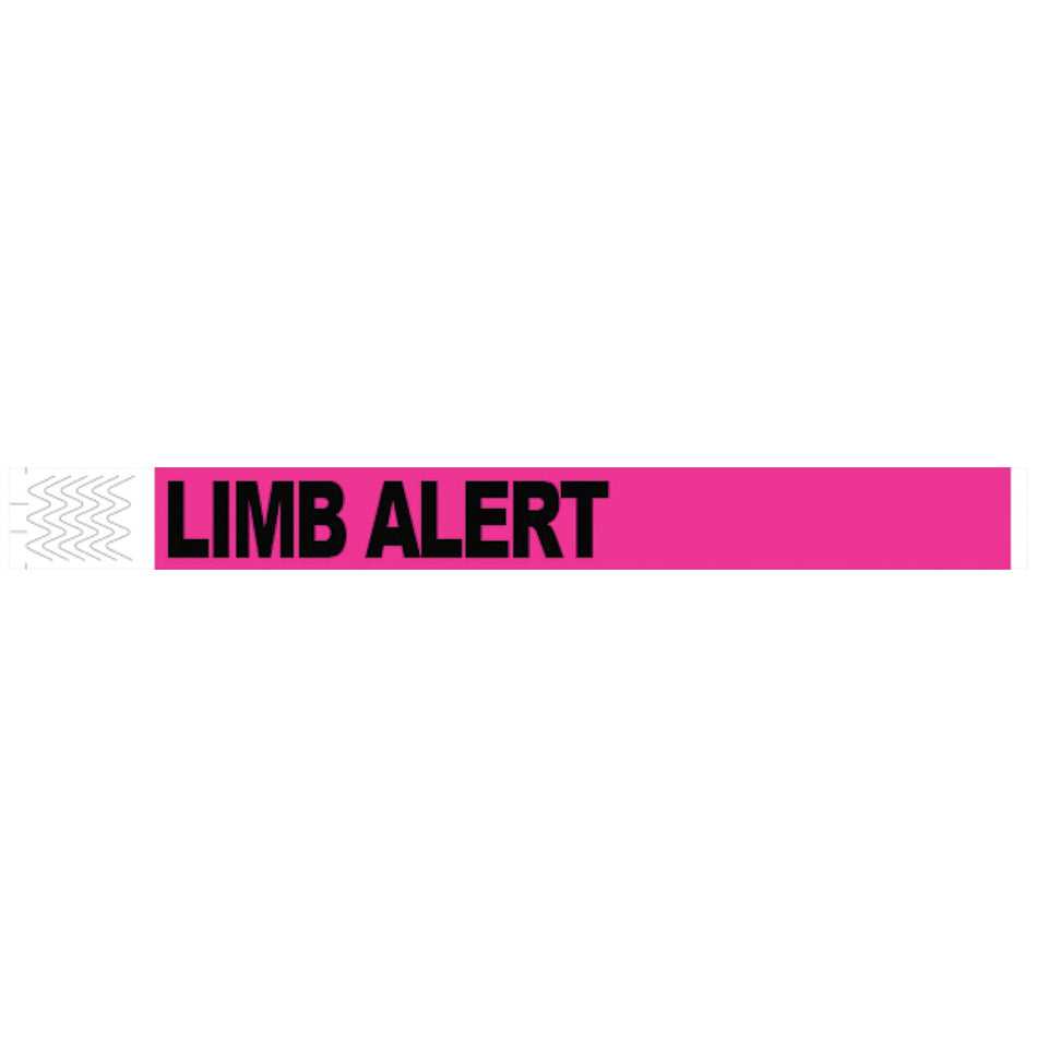 Medical ID Solutions Tyvek Wristbands - Lim Alert