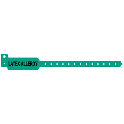 Medical ID Solutions Tri-Laminate Alert Wristbands - Latex Allergy (Adult/Pediatric)