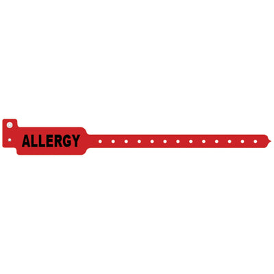 Medical ID Solutions Tri-Laminate Alert Wristbands - Allergy (Adult/Pediatric)