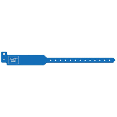 Medical ID Solutions Tri-Laminate Alert Wristbands - Allergy Alert (Adult, 12")
