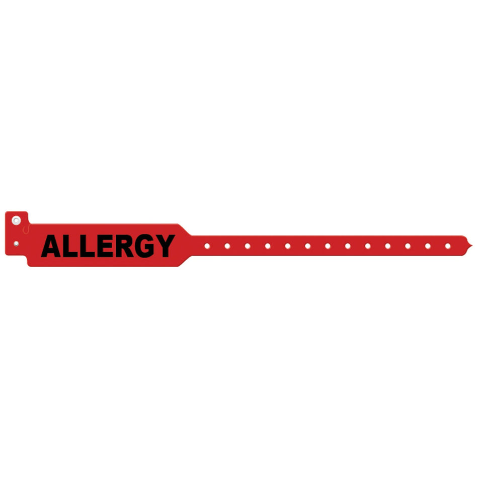 Medical ID Solutions Tri-Laminate Alert Wristbands - Allergy (Adult)