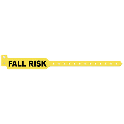 Medical ID Solutions Tri-Laminate Alert Wristbands - Fall Risk (Adult)