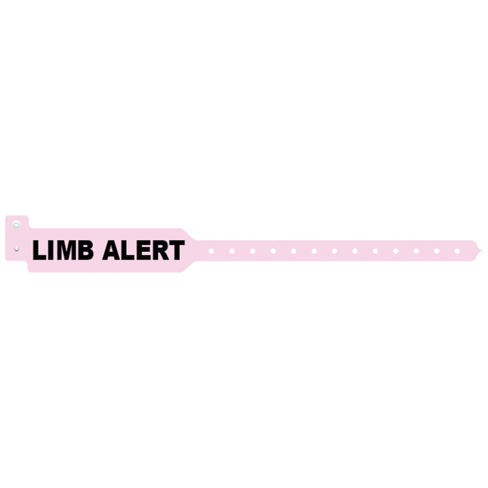 Medical ID Solutions Tri-Laminate Alert Wristbands - Limb Alert (Adult)