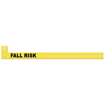 Medical ID Solutions Tri-Laminate Alert Wristbands - Fall Risk (L Shape)