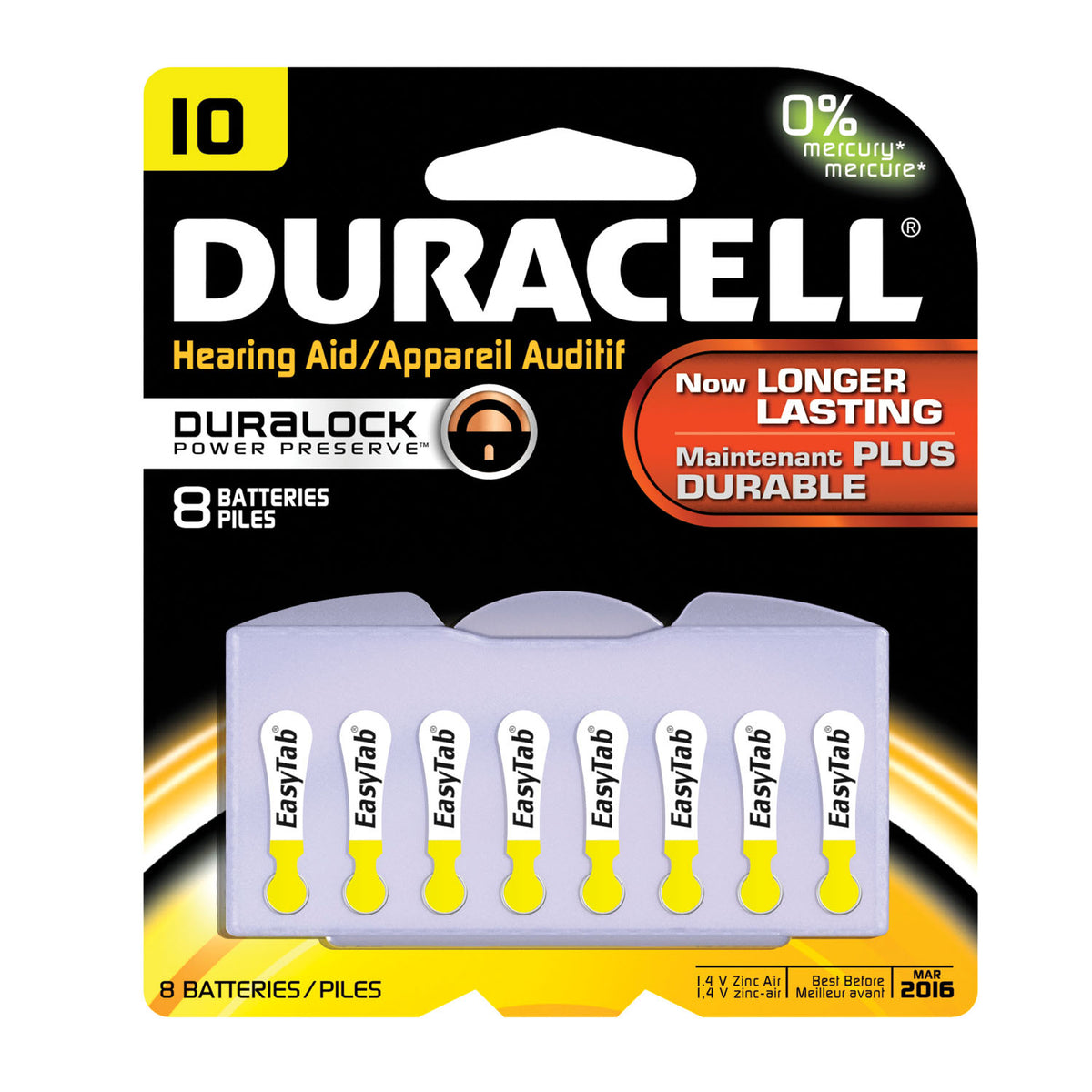 Duracell Hearing Aid Battery - Size 10