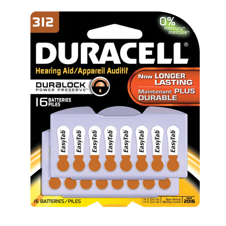 Duracell Hearing Aid Battery - Size 312