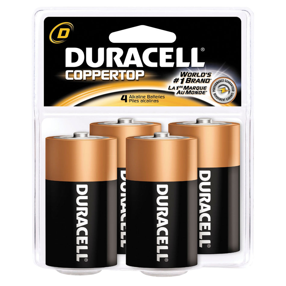 Duracell Coppertop Alkaline Retail Battery with Duralock Power Preservetm Technology - Size D