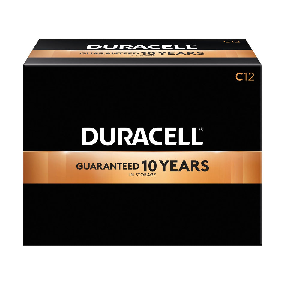 Duracell Coppertop Alkaline Battery with Duralock Power Preservetm Technology - Size C
