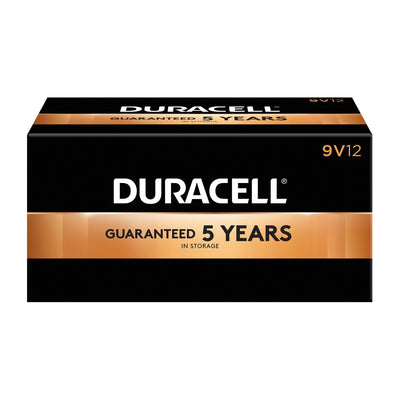 Duracell Coppertop Alkaline Battery with Duralock Power Preservetm Technology - Size 9V