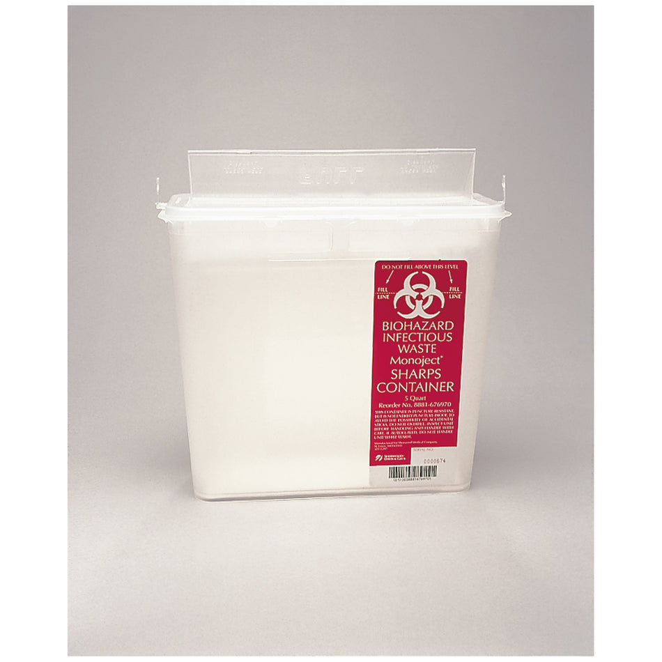 Plasti Wall Mounted Sharps Disposal System - Containers (5 Qt)