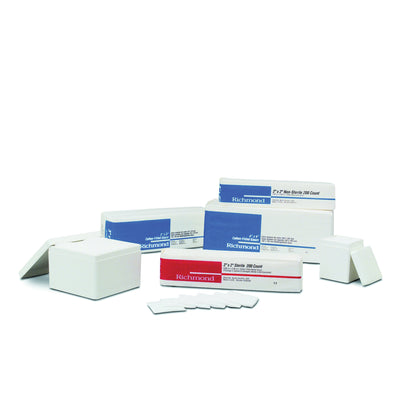 Richmond Cotton Filled Exodontia Sponges - 2" x 2" Non-Sterile