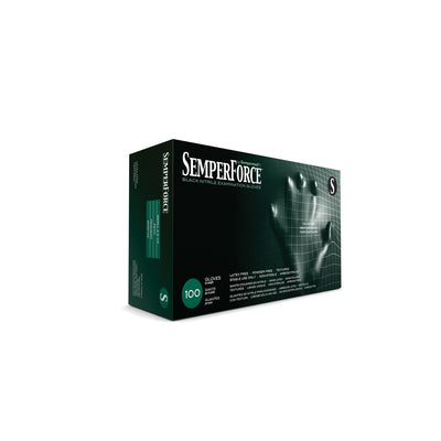 Harps USA Semperforce Nitrile Exam Powder Free Textured Glove - Black