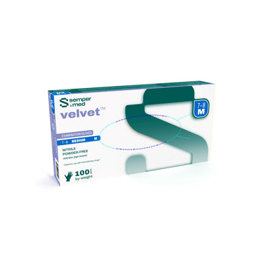Harps USA Sempermed Velvettm Nitrile Exam Glove - 100/BX