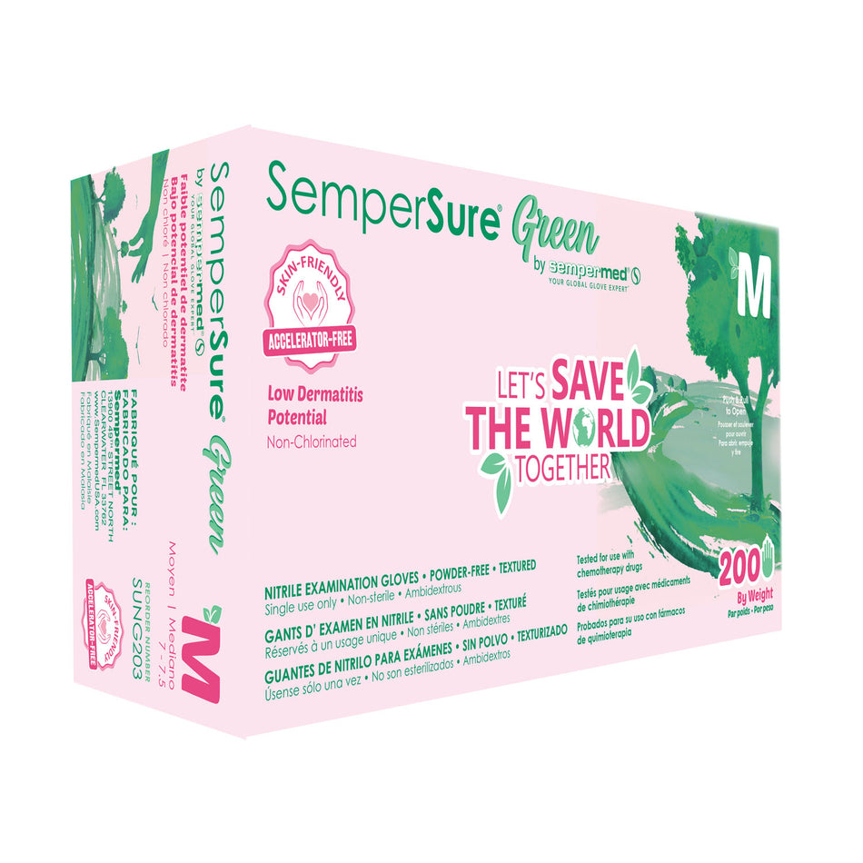 Harps USA Sempermed Green X-Free Exam Glove