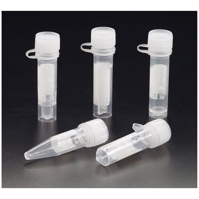 Simport Micrewtube Tubes with Lip Seal Screw Cap & Attachment Loop - Sterile, Printed - Conical Bottom