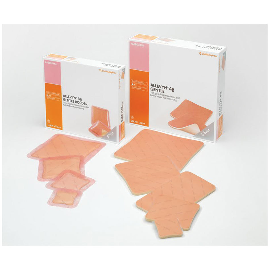 Smith & Nephew Allevyntm Ag Gentle Border Adhesive Dressings