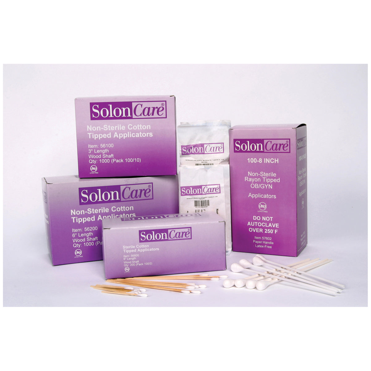 Amd Medicom Solon Rayon-Tipped Applicators - Ob-Gyn, Non-Sterile