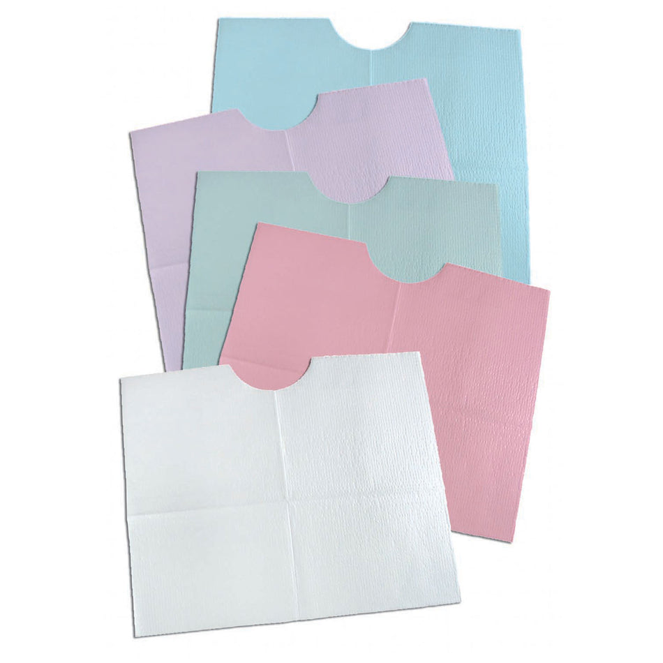 Tidi 3-Ply Tissue/Poly Contour Bib