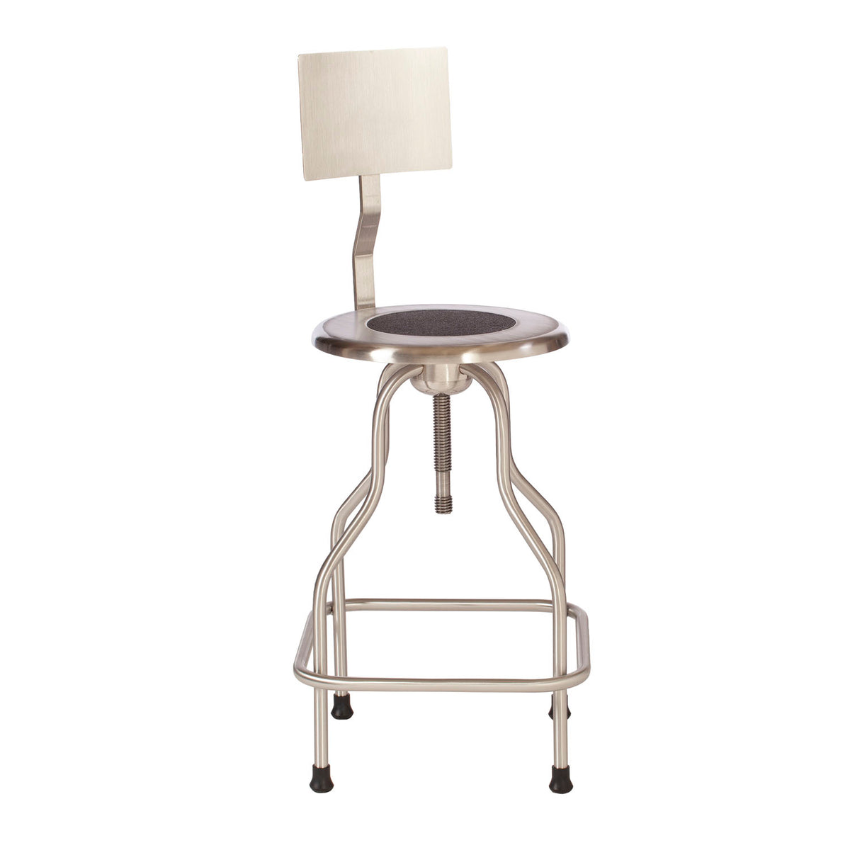 Umf Medical Stools - Revolving Stainless Steel Series with Backrest