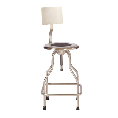 Umf Medical Stools - Revolving Stainless Steel Series with Backrest