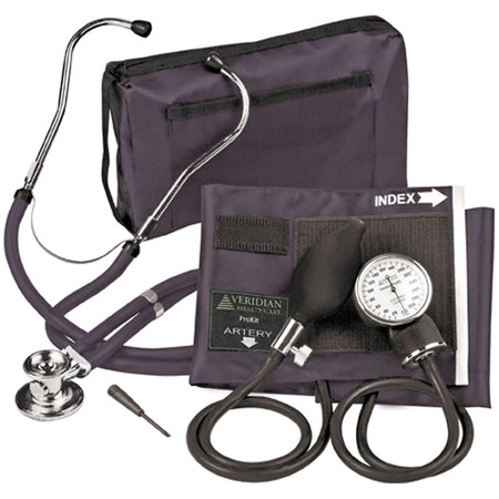 Veridian Steriling Series Prokit Aneroid Sphygmomanometer Combo - Royal Blue