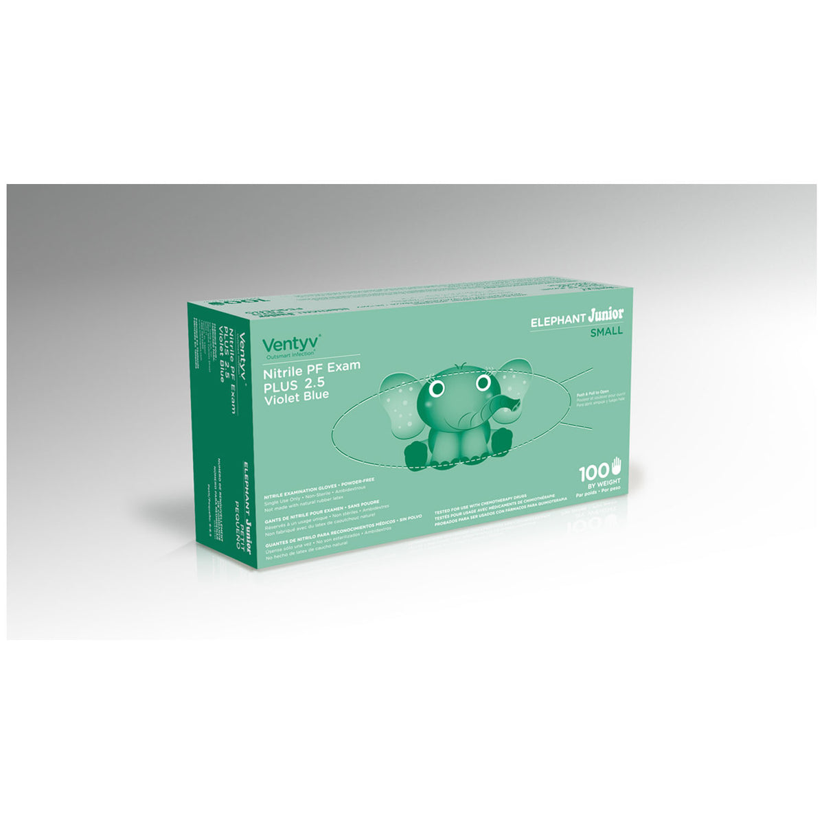 Ventyv Plus 2.5 Nitrile Powder-Free Exam Gloves (Elephant Junior) – image 3
