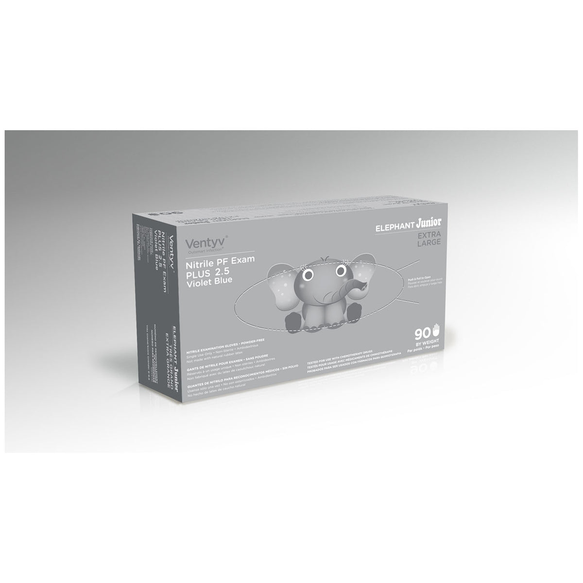 Ventyv Plus 2.5 Nitrile Powder-Free Exam Gloves (Elephant Junior) – image 5