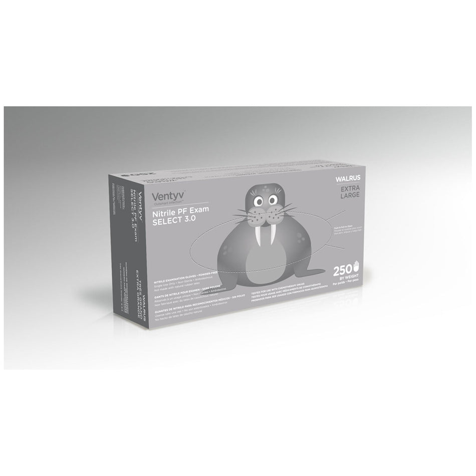 Ventyv Nitrile Powder Free Exam Glove Select 3.0 (Walrus) - X-Large