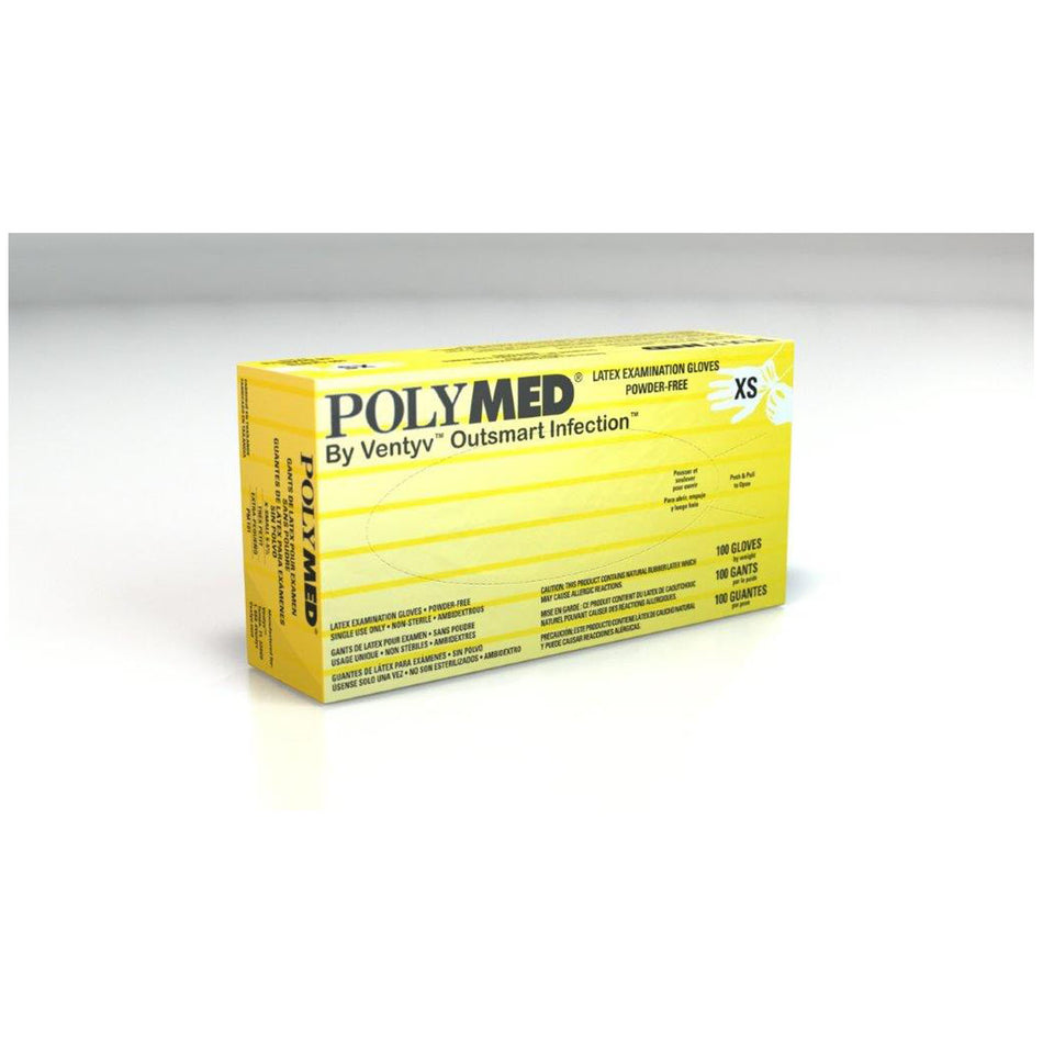 Ventyv Polymed Latex Exam Powder-Free Gloves