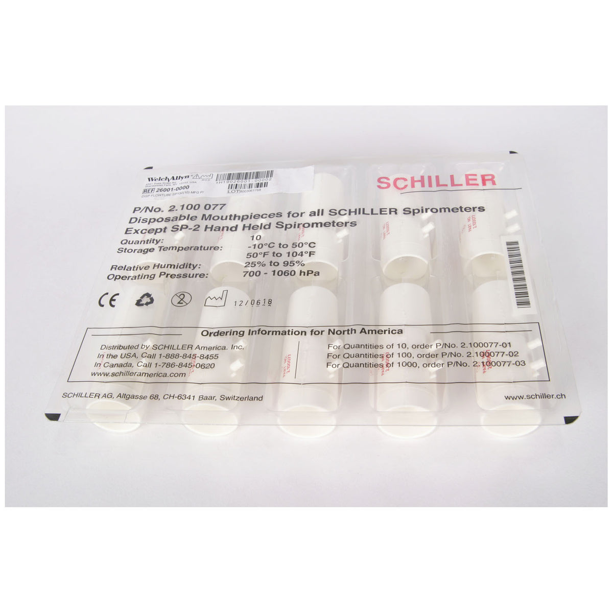 Welch Allyn Spirometer Flow Tubes