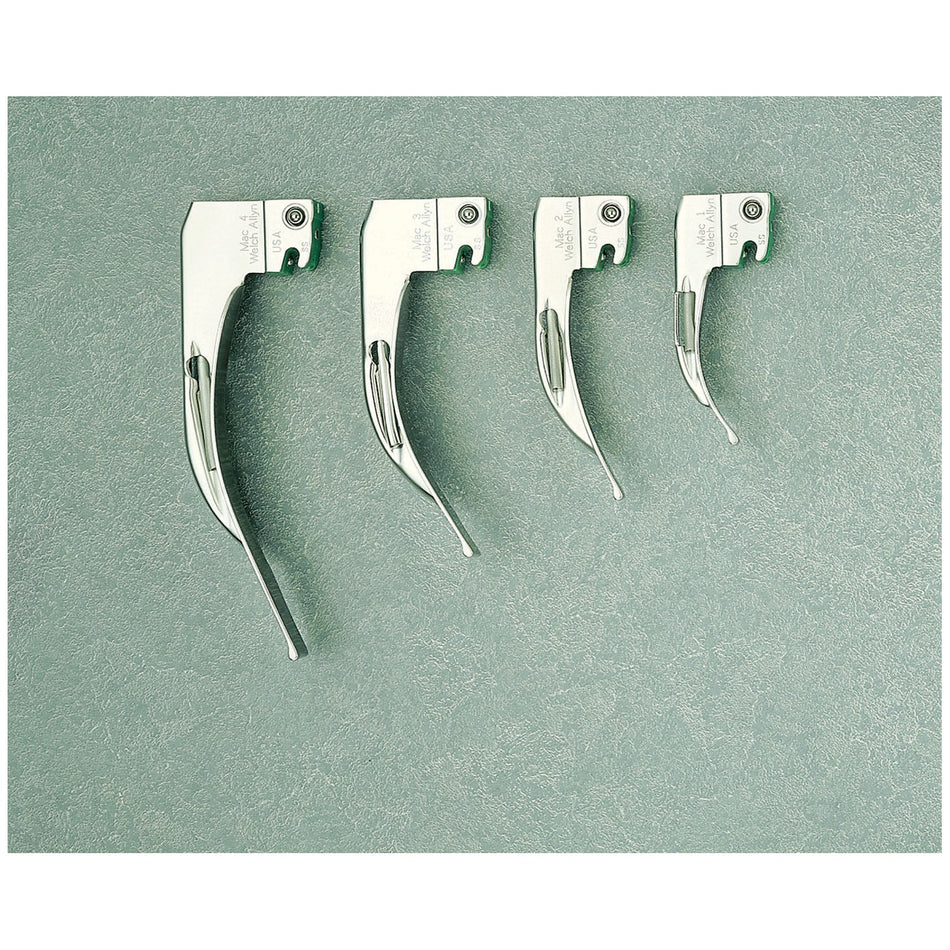 Welch Allyn Laryngoscope Blades - Miller Halogen Fiber Optic