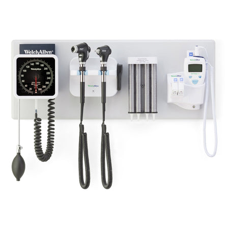 Welch Allyn Panoptictm Ophthalmoscope & Macroviewtm Otoscope Combo - GS777 Integrated Wall System with iExaminer, BP and ST