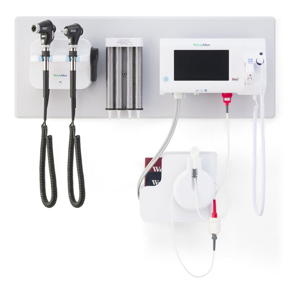 Welch Allyn Panoptictm Ophthalmoscope & Macroviewtm Otoscope Combo - GS777 Integrated Wall System for CSM with iExaminer